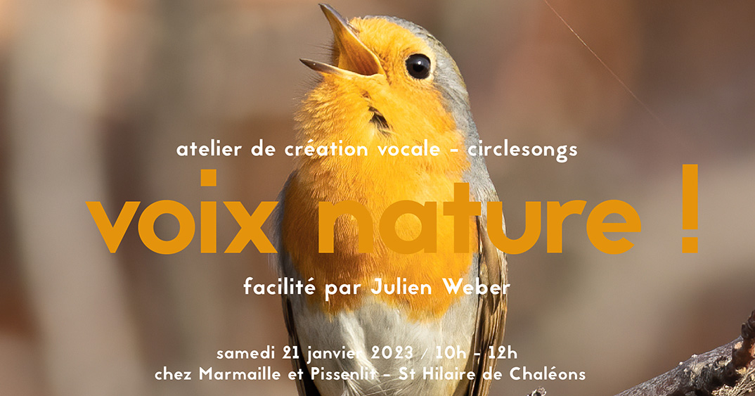 Circlesongs Voix Nature ! facilitée par Julien Weber